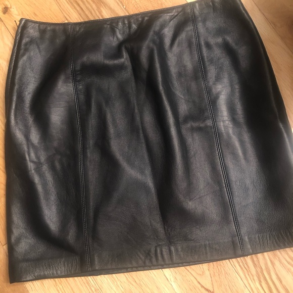 Leather skirt